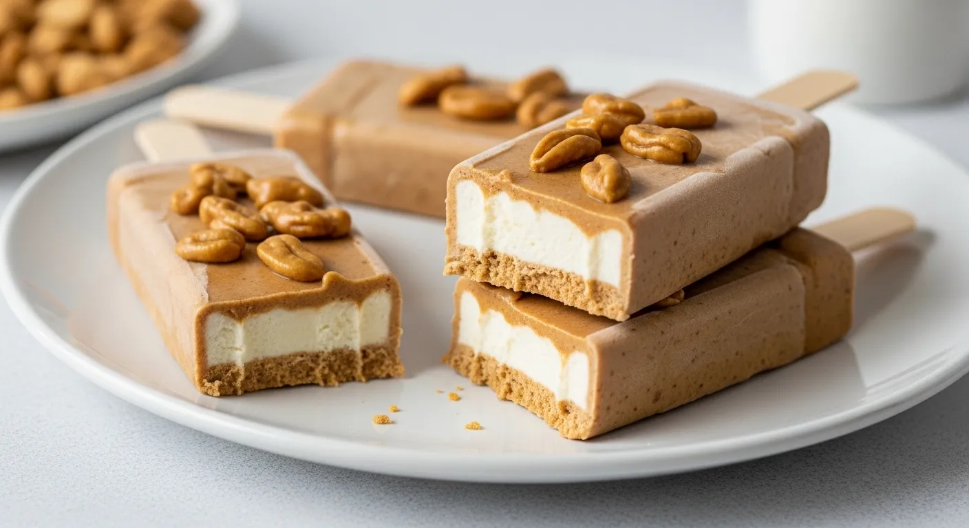 Peanut Butter Frozen Yogurt Bars