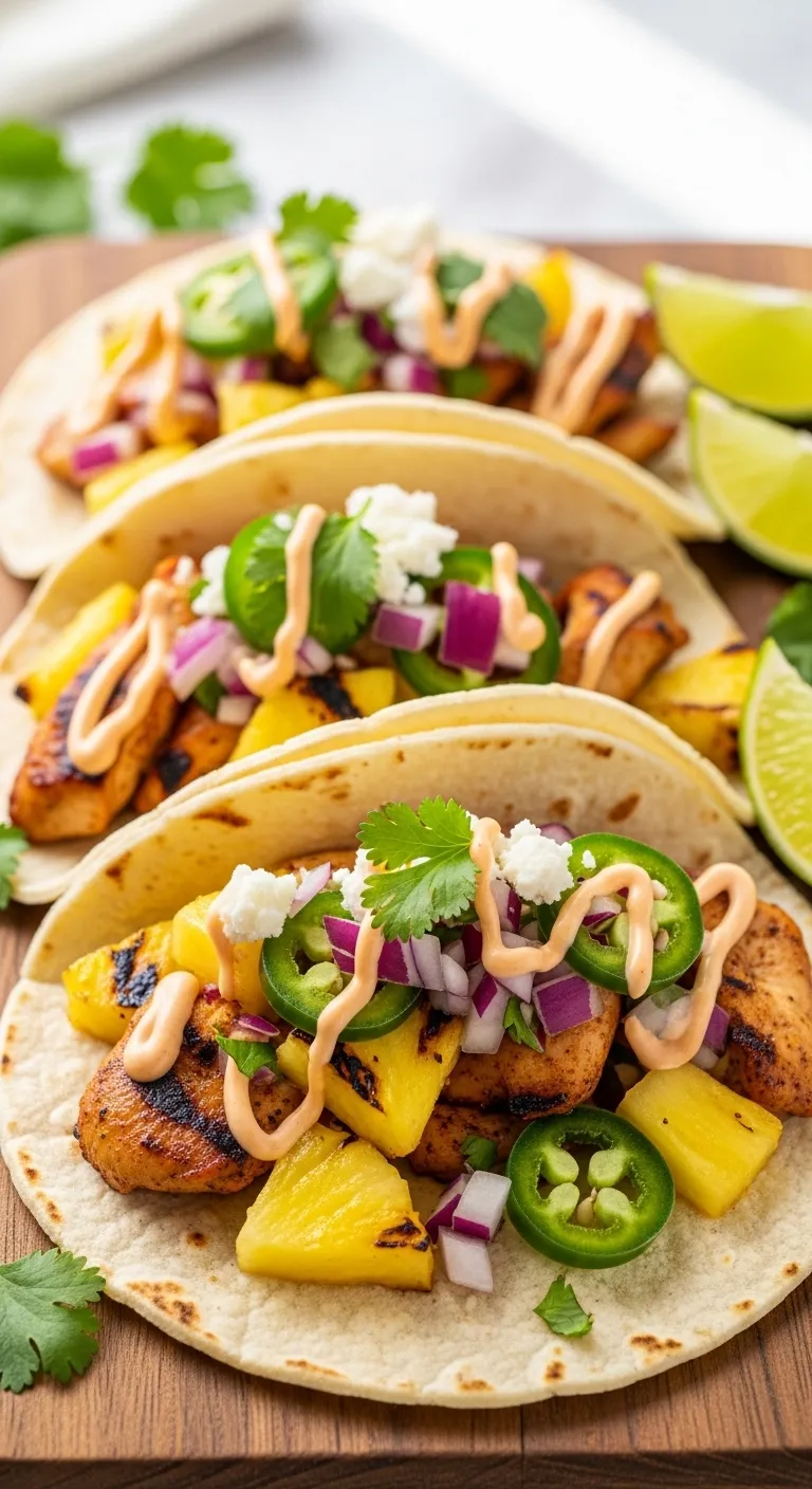 Pineapple Chicken Tacos