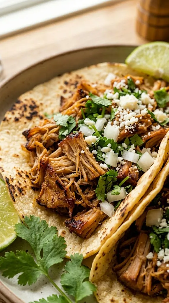 Pulled Jackfruit Carnitas-Style Tacos