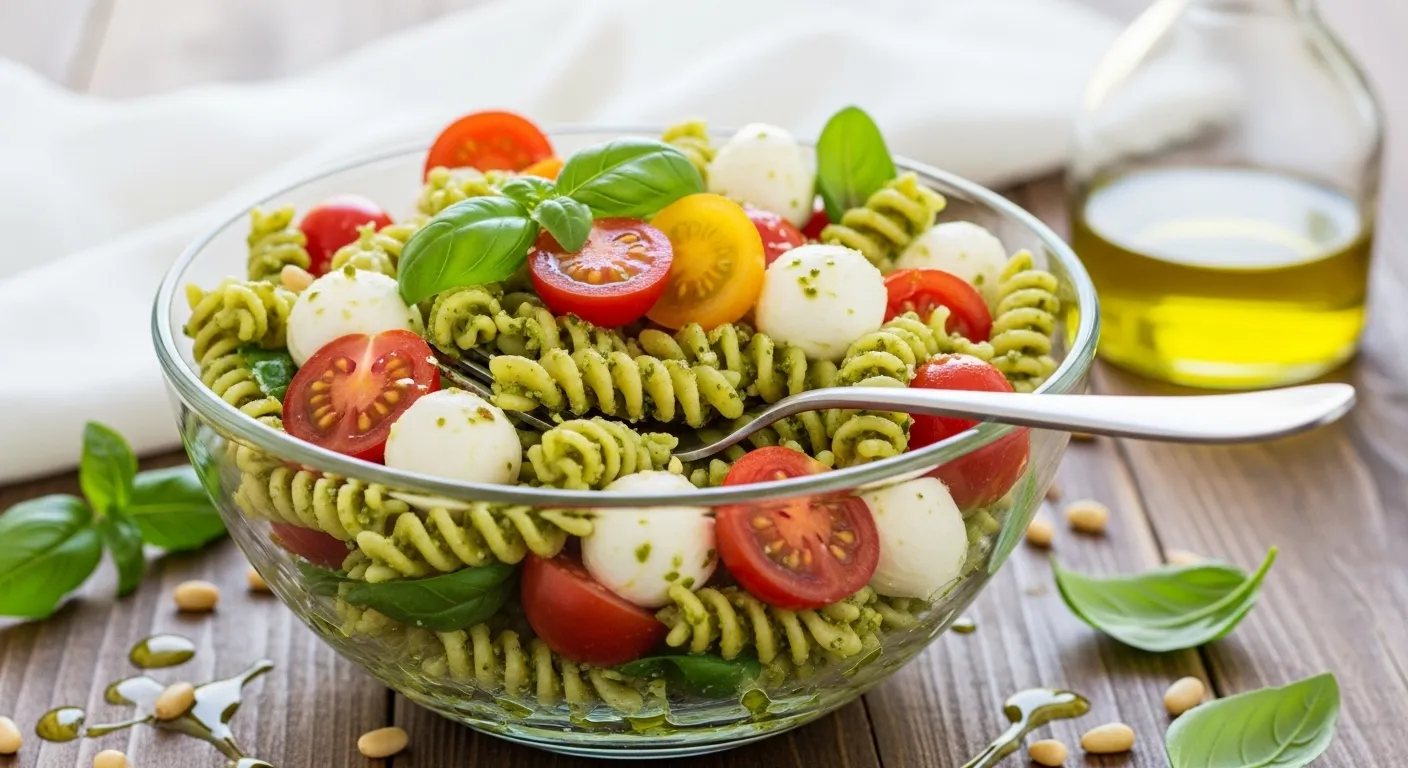 Quick Pesto Pasta Salad