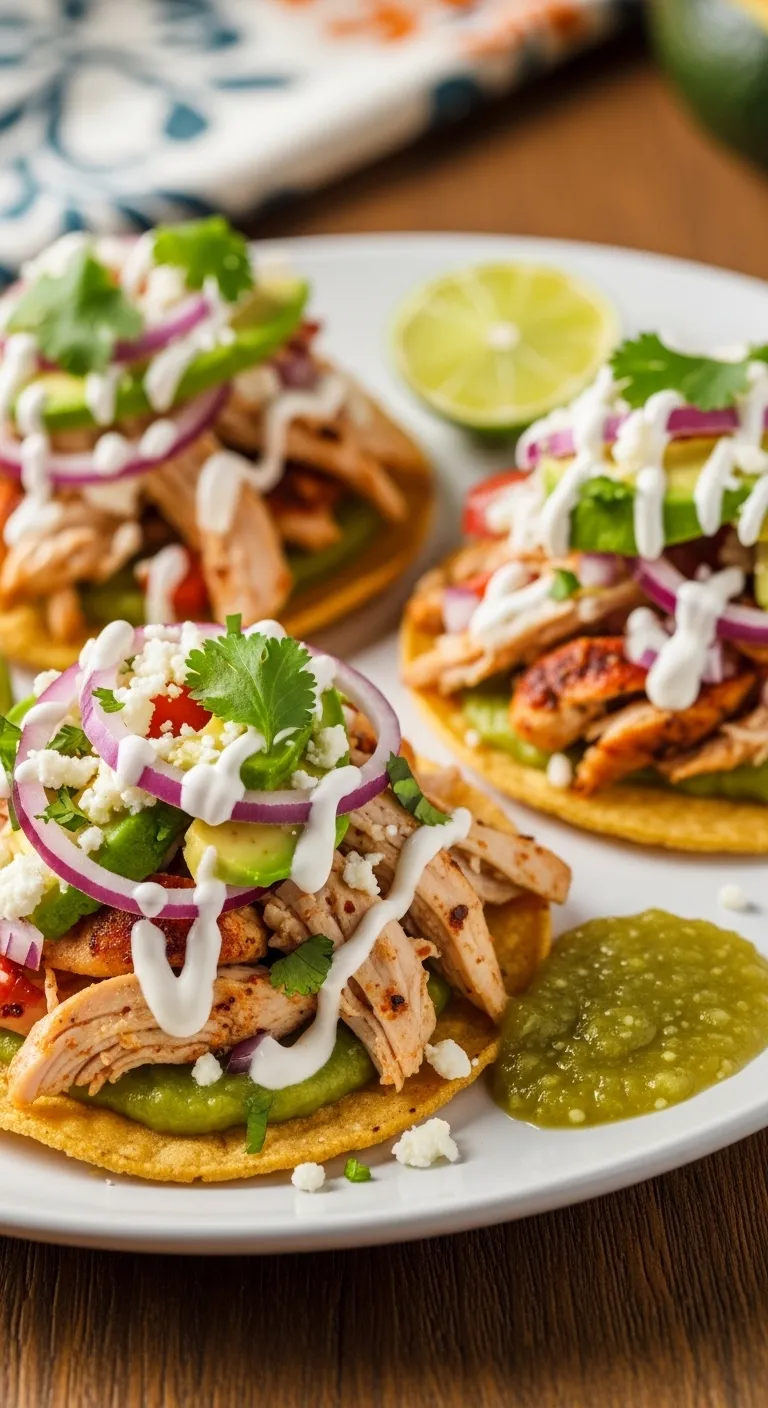 Rotisserie Chicken Tostadas for Quick Dinner