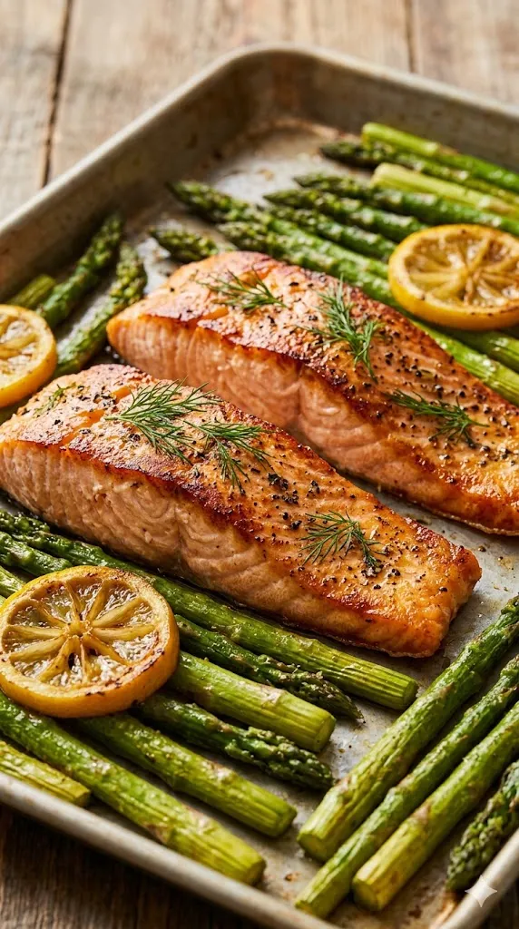 Sheet Pan Lemon-Herb Salmon