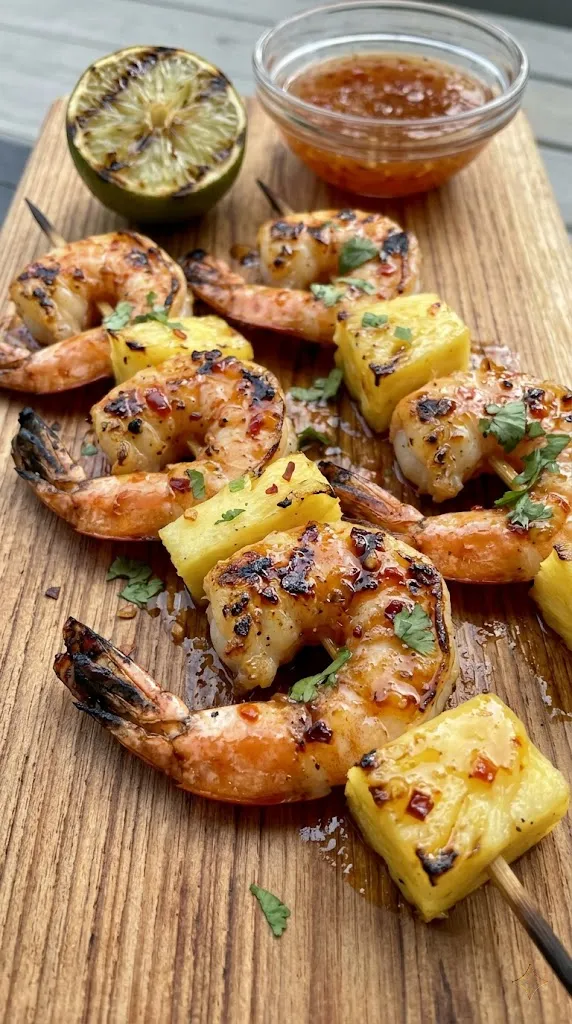 Shrimp Pineapple Skewers