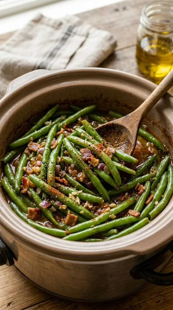 Smoky Slow-Cooker Green Beans