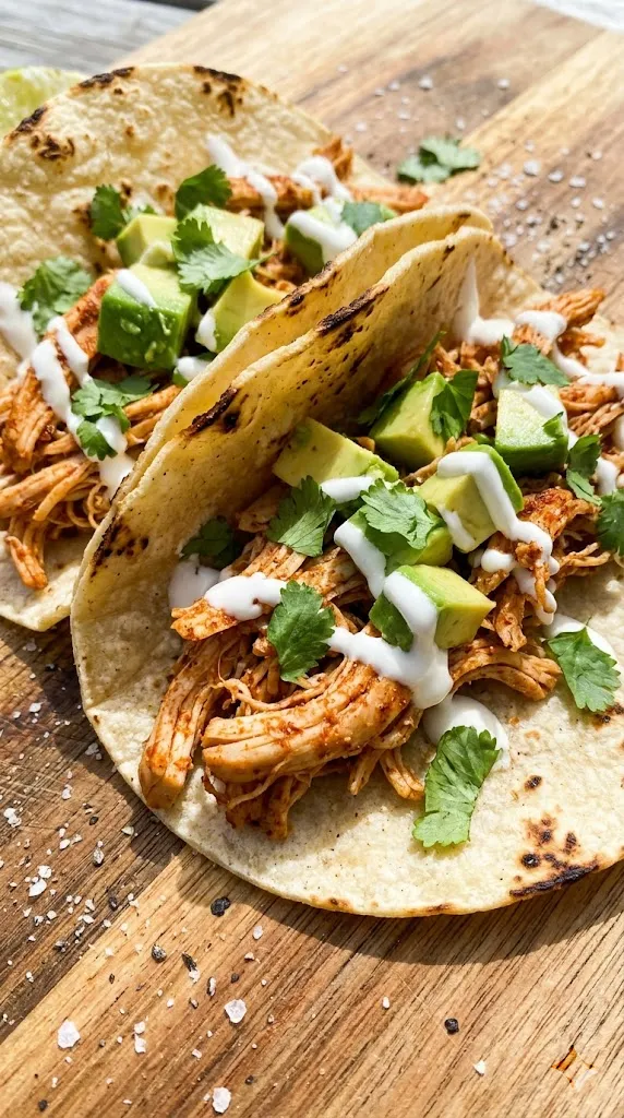 Spicy Chicken Avocado Tacos