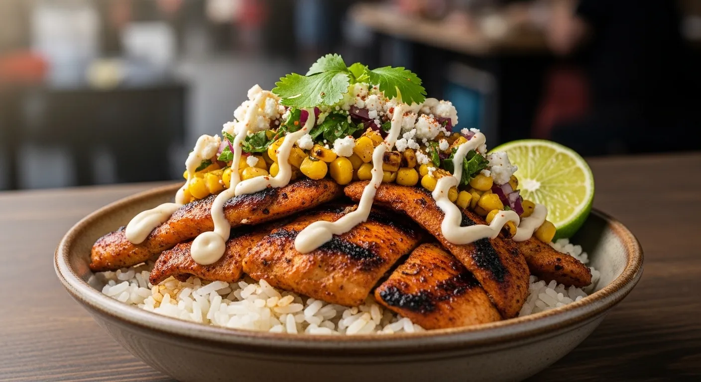 Street Corn Chicken Rice Bowl Recipe