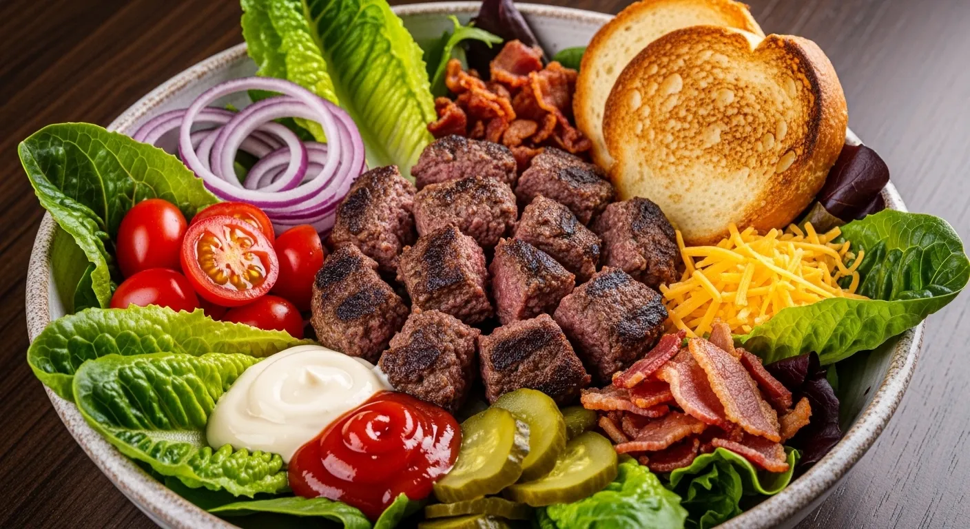 chicken burger bowl