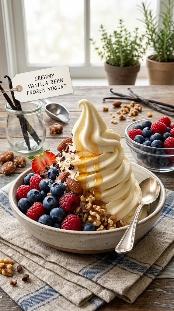 creamy vanilla frozen yogurt recipe