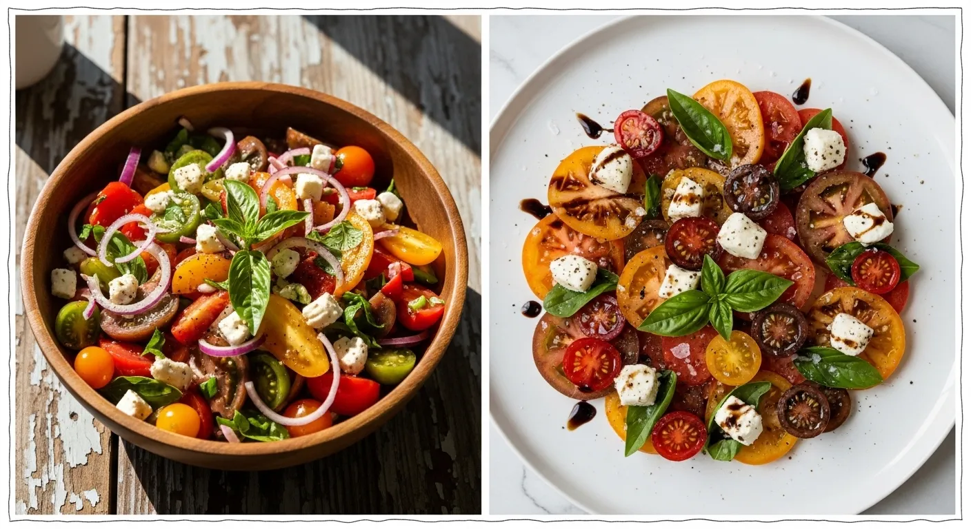 fresh summer tomato salad