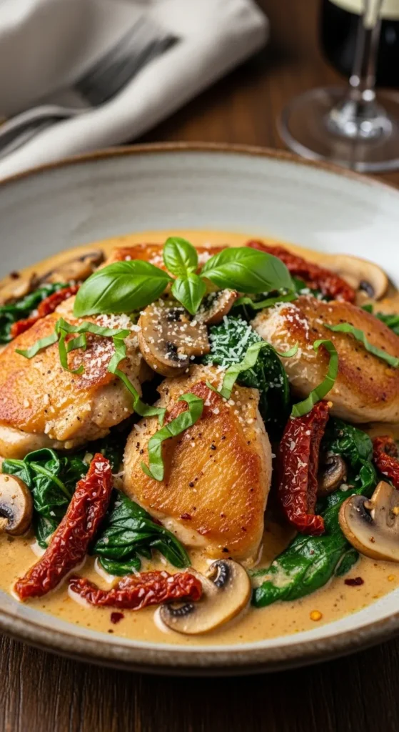keto tuscan chicken delish