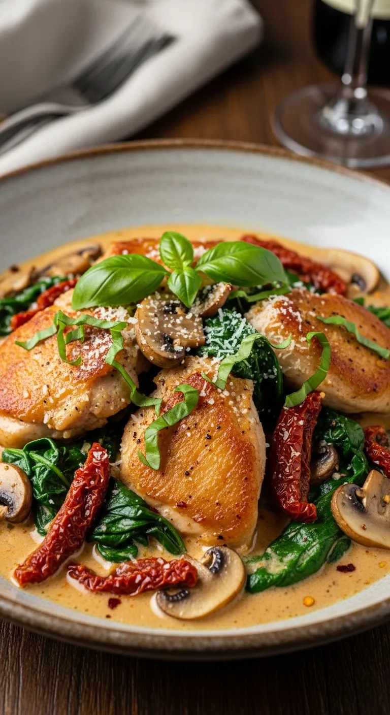 keto tuscan chicken delish