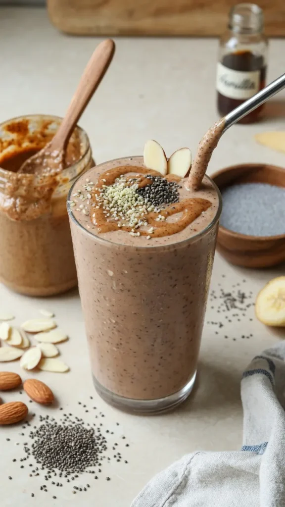 Almond Butter Chia Smoothie