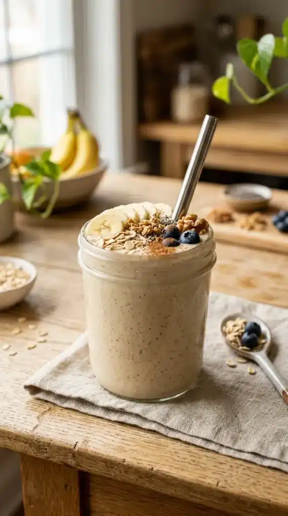 Banana Oatmeal Energy Smoothie
