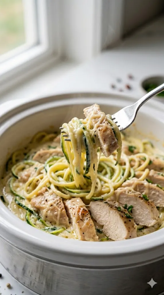 Crockpot Chicken Alfredo