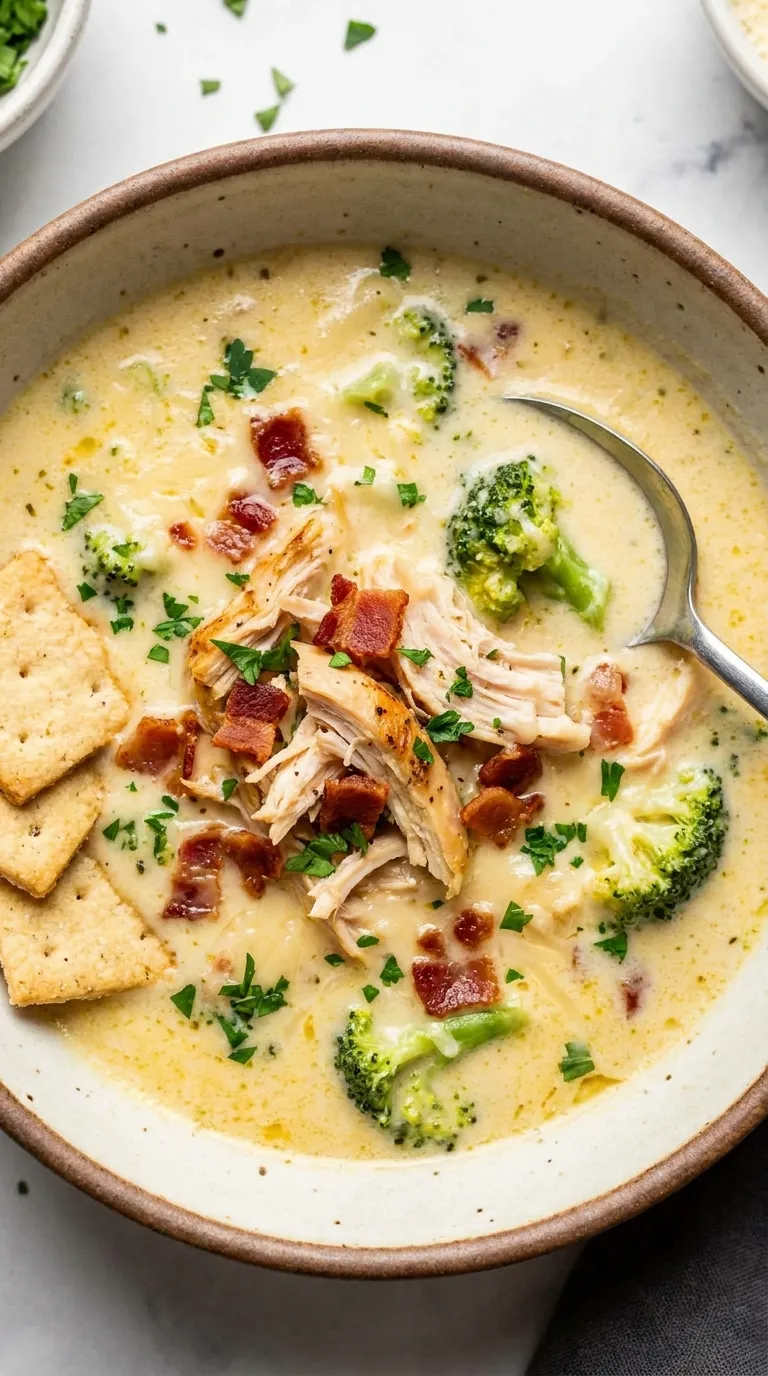 Keto Chicken Alfredo Soup Recipe
