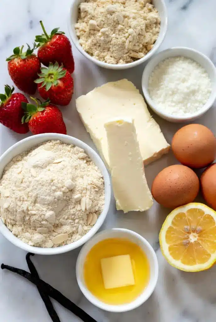 Strawberry Keto Cheesecake Ingredients