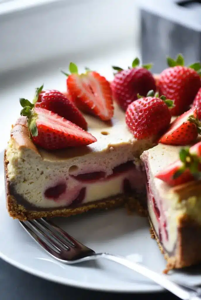 best strawberry keto cheesecake