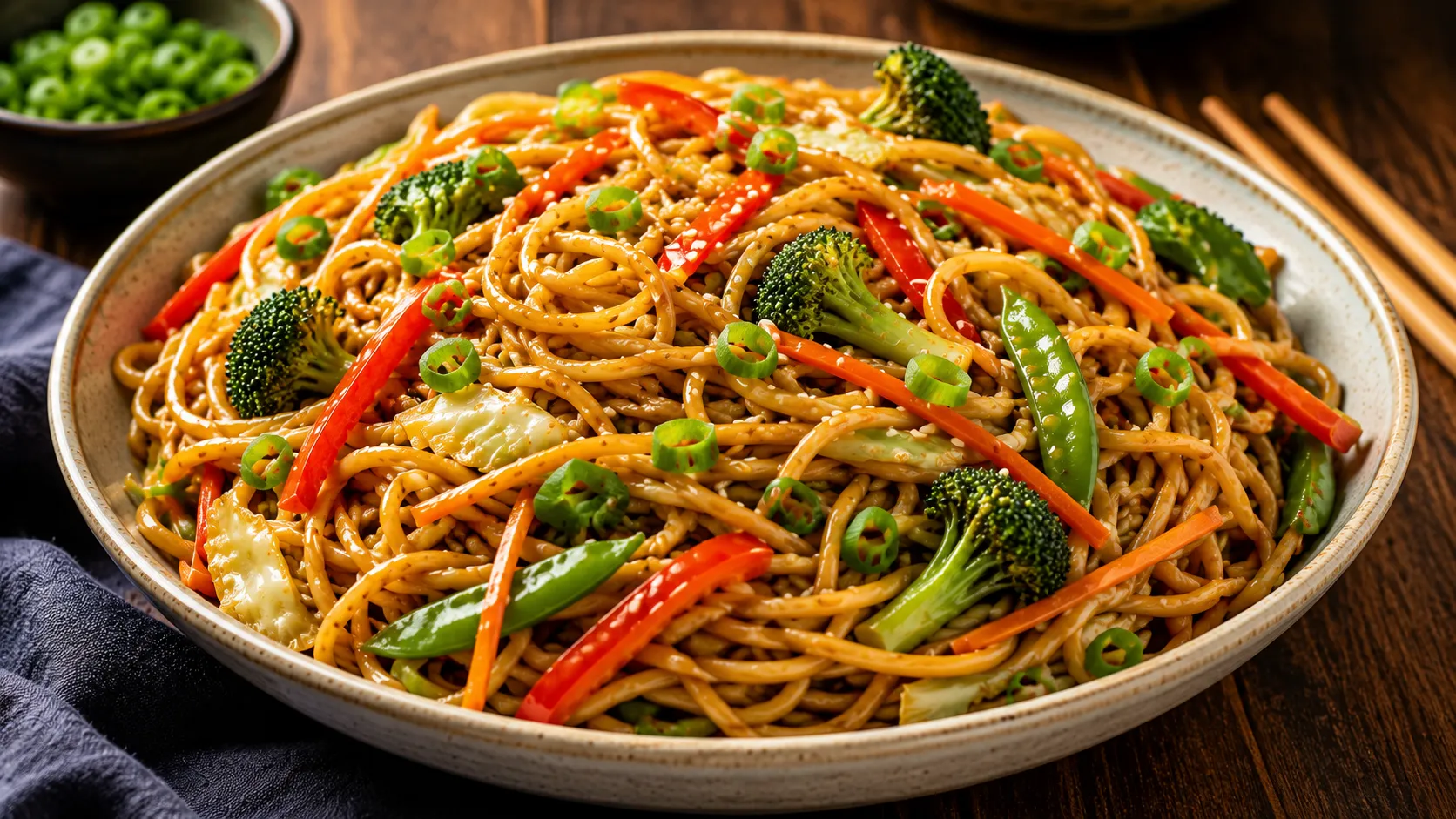 Easy Vegetable Lo Mein Noodles