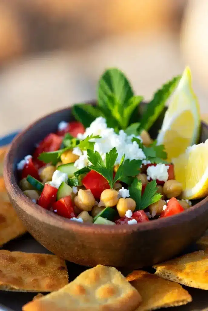 Mediterranean chickpea salad love and lemons