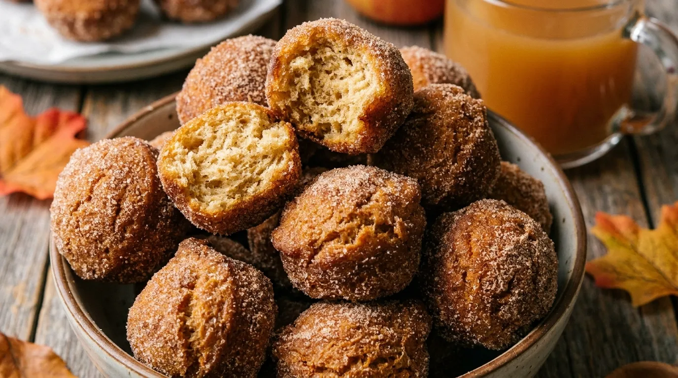 Apple Cider Doughnut Holes