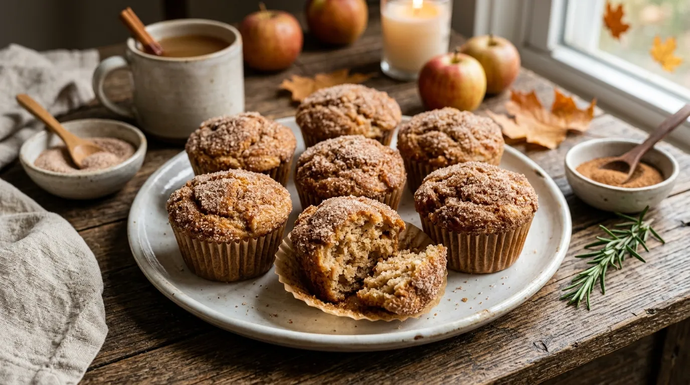 Apple Cider Doughnut Muffins