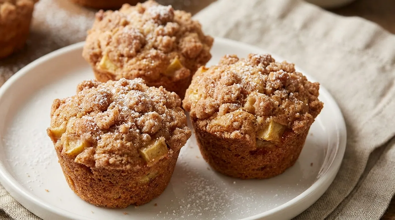 Apple Cider Streusel Muffins