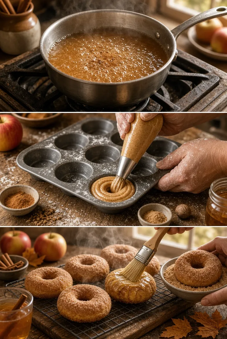 Baked Apple Cider Doughnuts