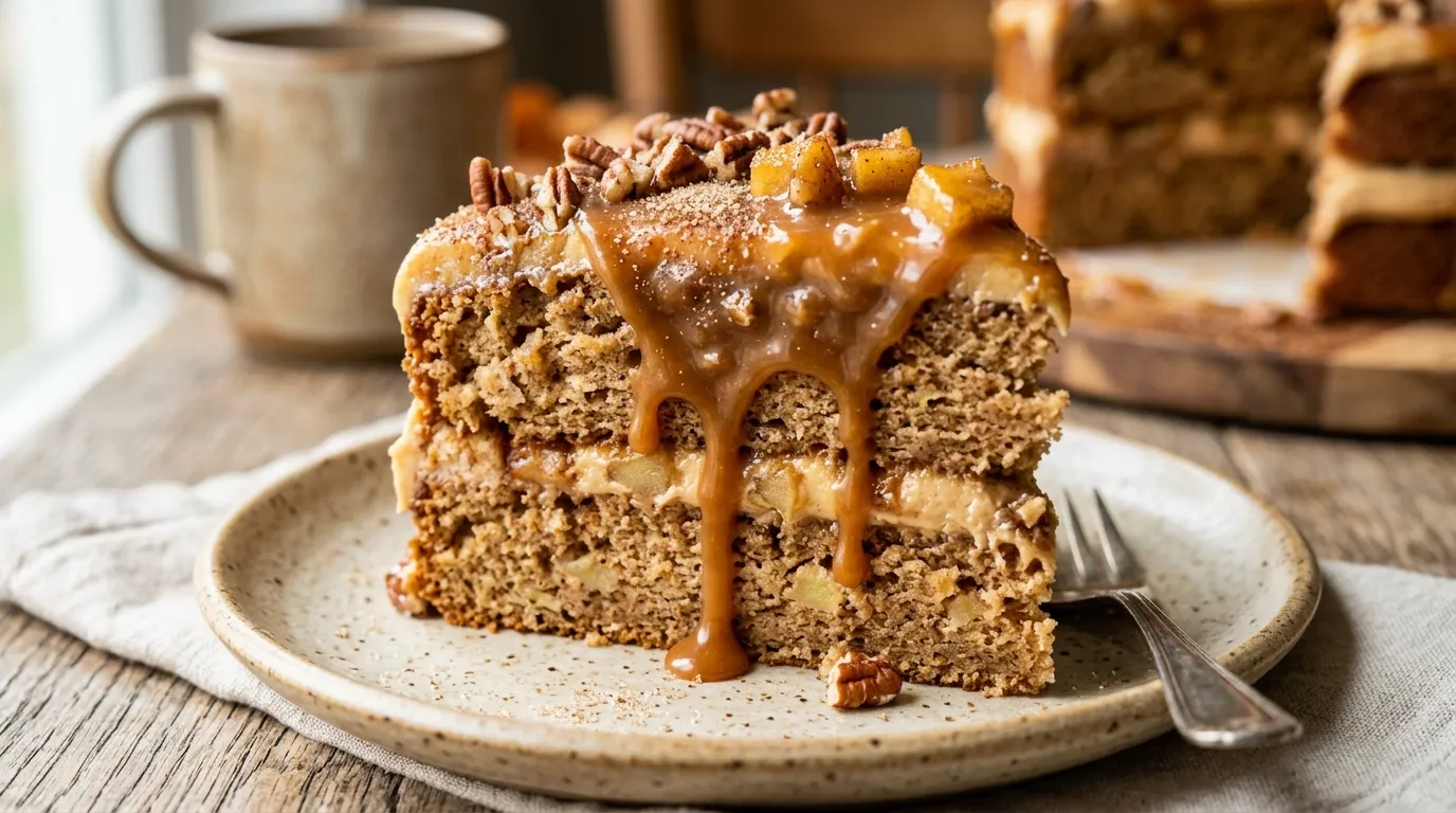 Caramel Apple Cider Cake Recipe