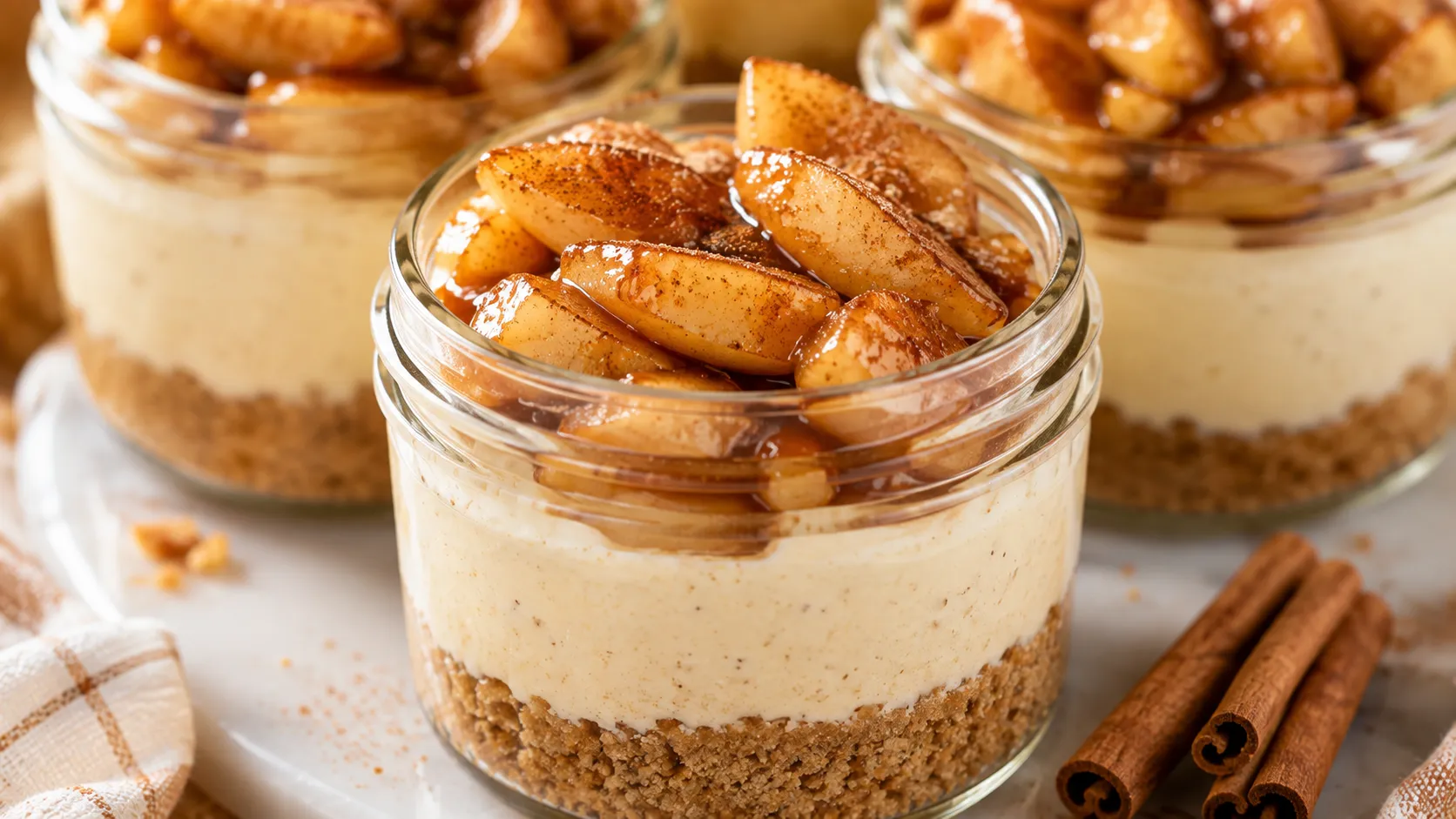 Cinnamon Apple Cheesecake Cups Recipe
