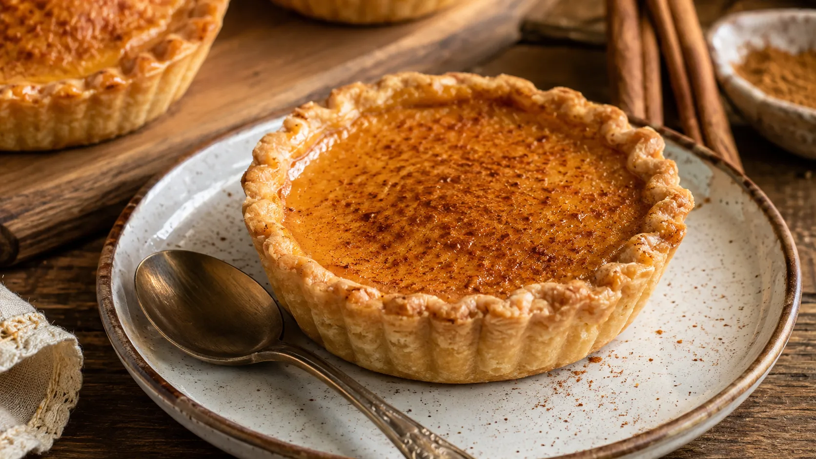 Easy Pumpkin Milk Tarts with Cinnamon