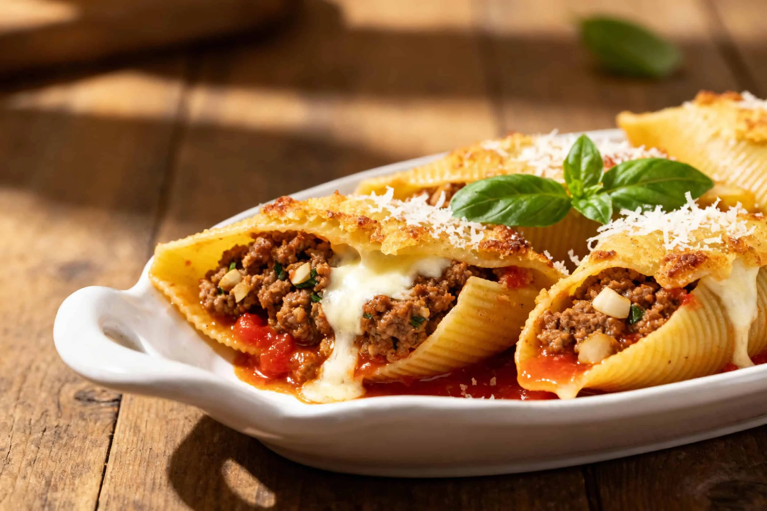 Ground Beef Stuffed Shells