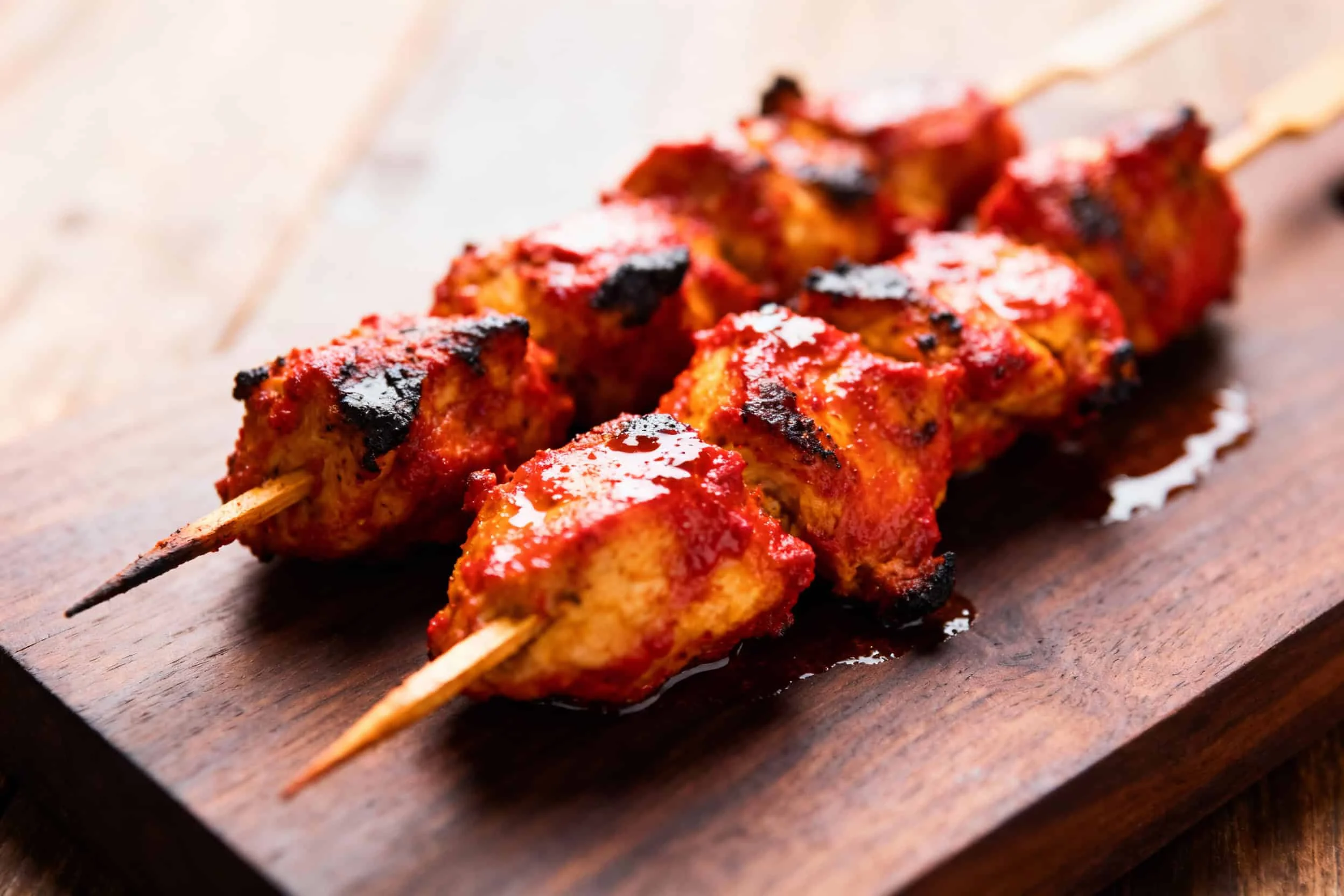 Tandoori Chicken Tikka Skewers