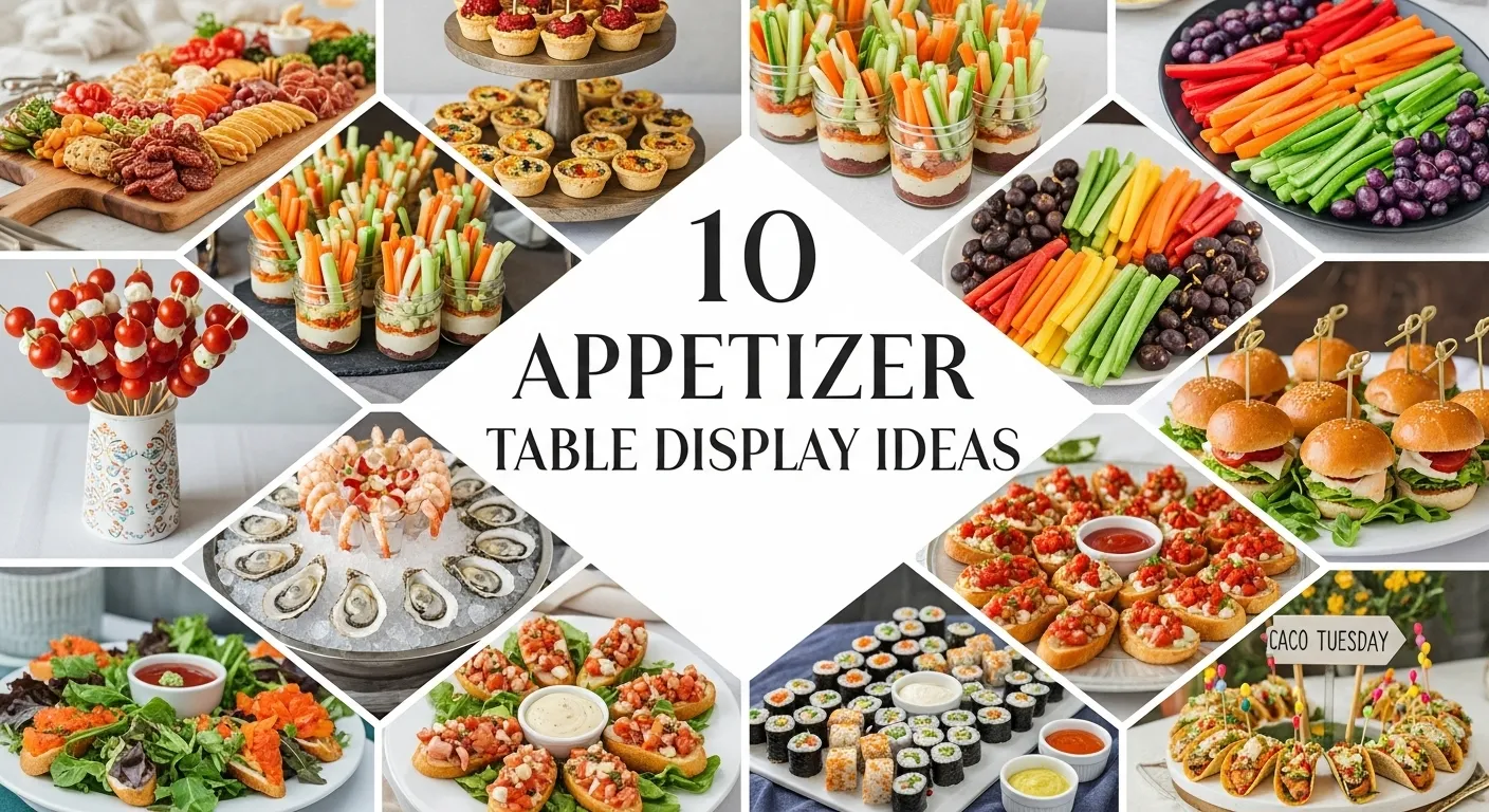 10 Appetizer Table Display Ideas
