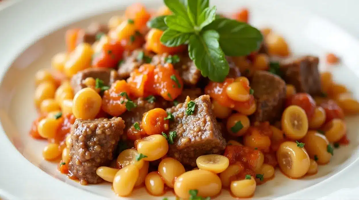 Slow Cooker Summer Beef Casserole