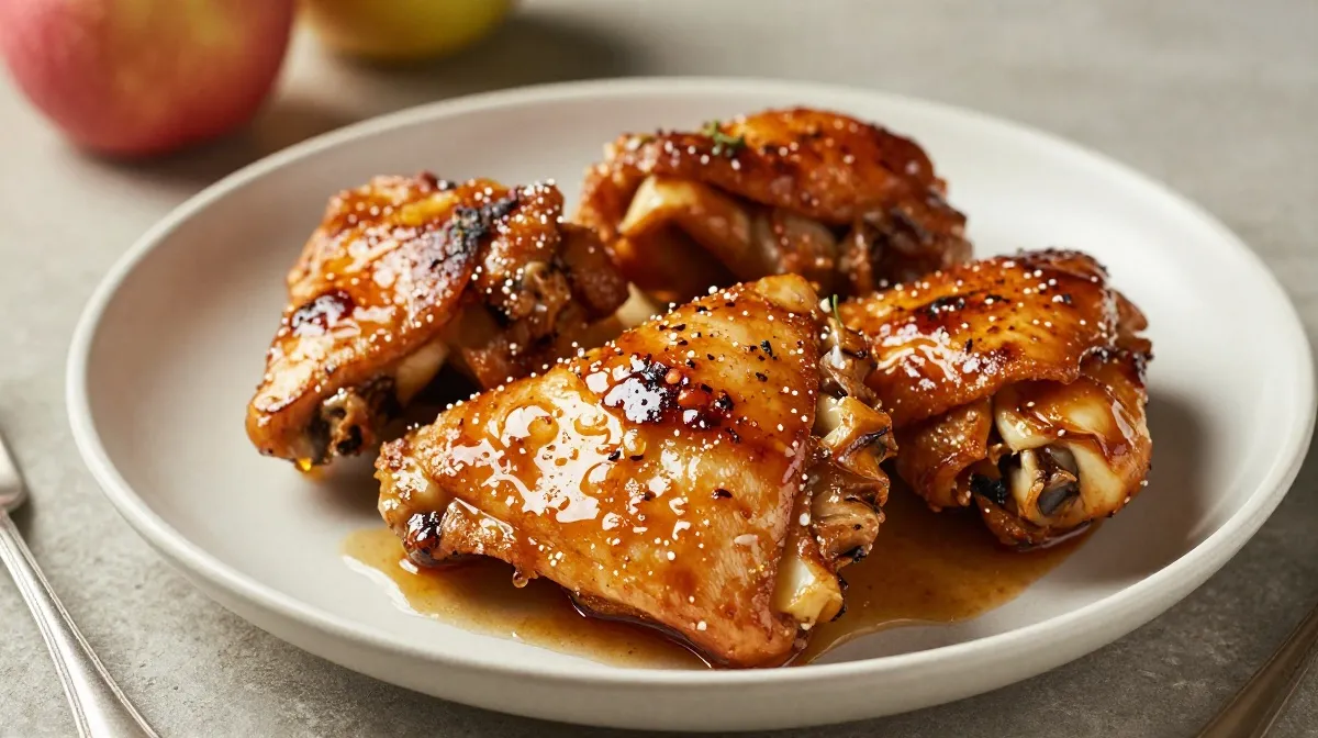 Apple Cider Glazed Chicken Thighs