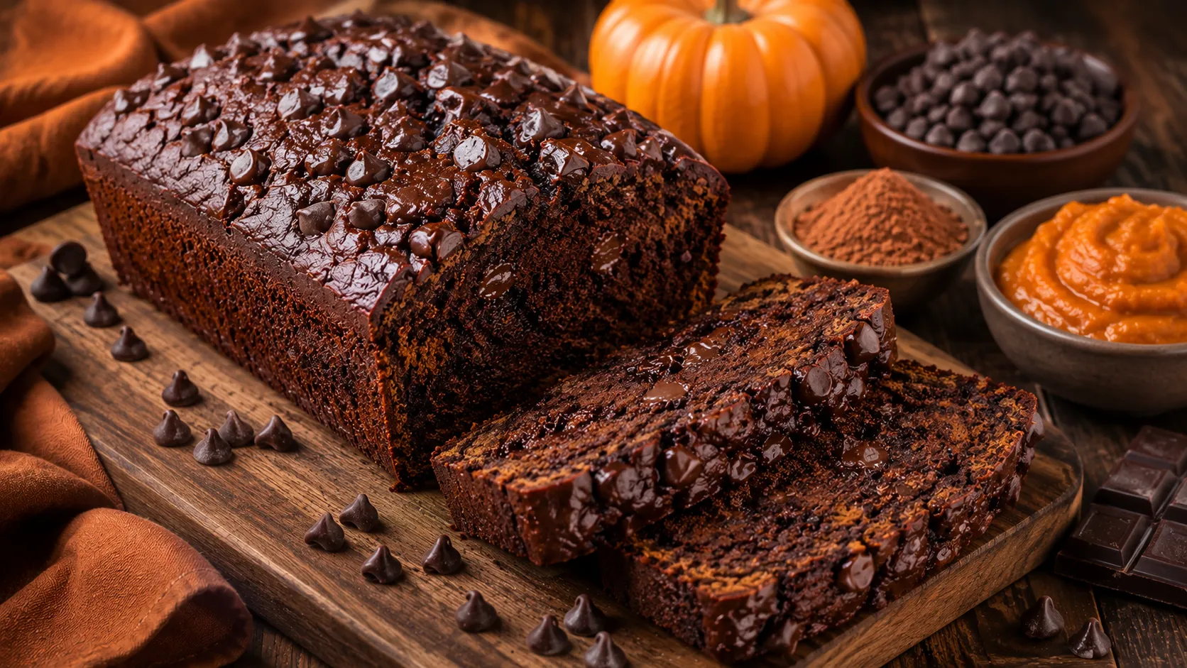 Double Chocolate Pumpkin Bread