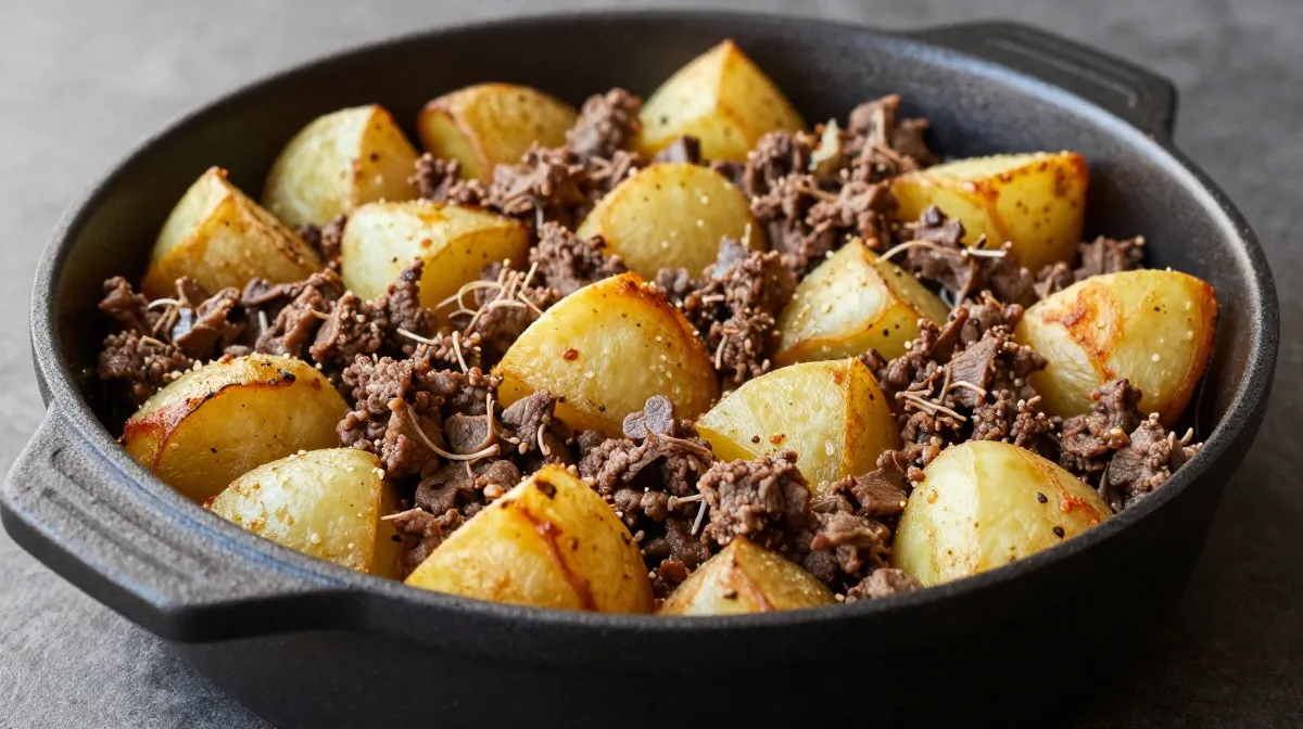 Ground Beef and Potato Casserole