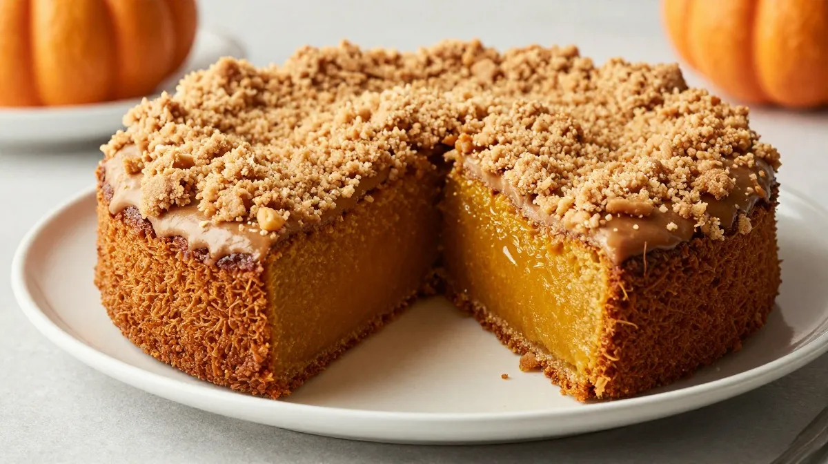 Pumpkin Coffee Cake with Brown Sugar Streusel